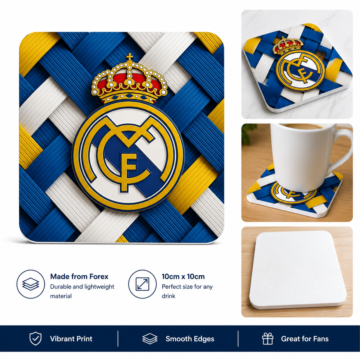 REAL MADRID LOGO COASTER