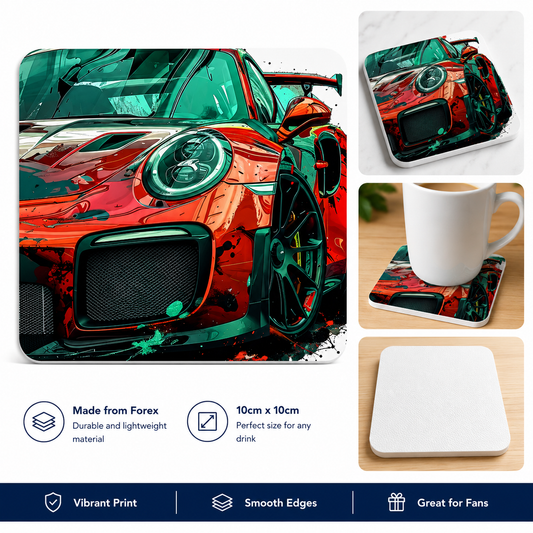 CAR 2 LOGO COASTER