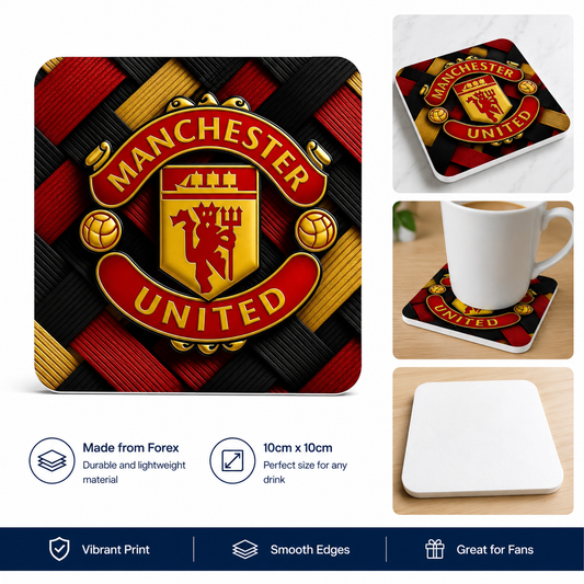 MANCHESTER UNITED LOGO COASTER