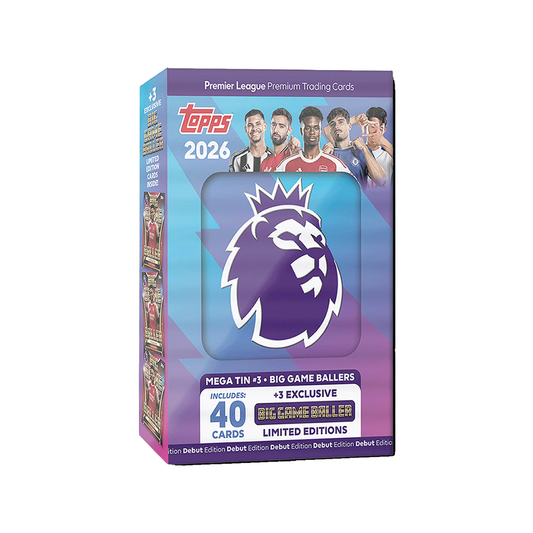 Topps Premier League 2026 - Debut Edition - Mega Tin (Big Game Baller)