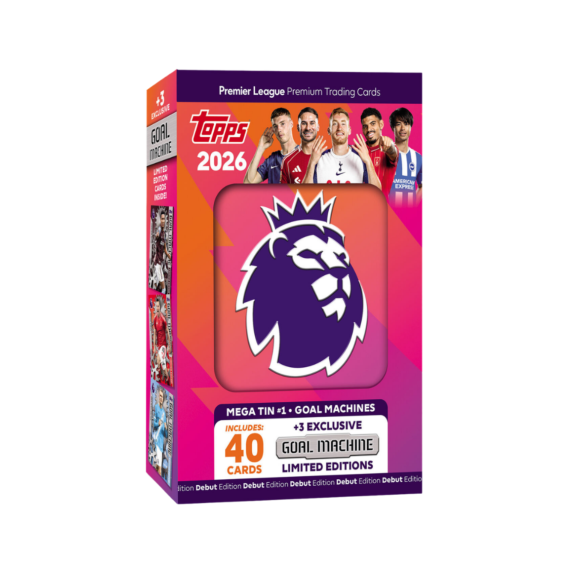 Topps Premier League 2026 - Debut Edition - Mega Tin (Goal Machines)