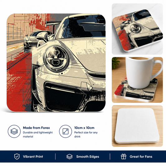 CAR 1 LOGO COASTER